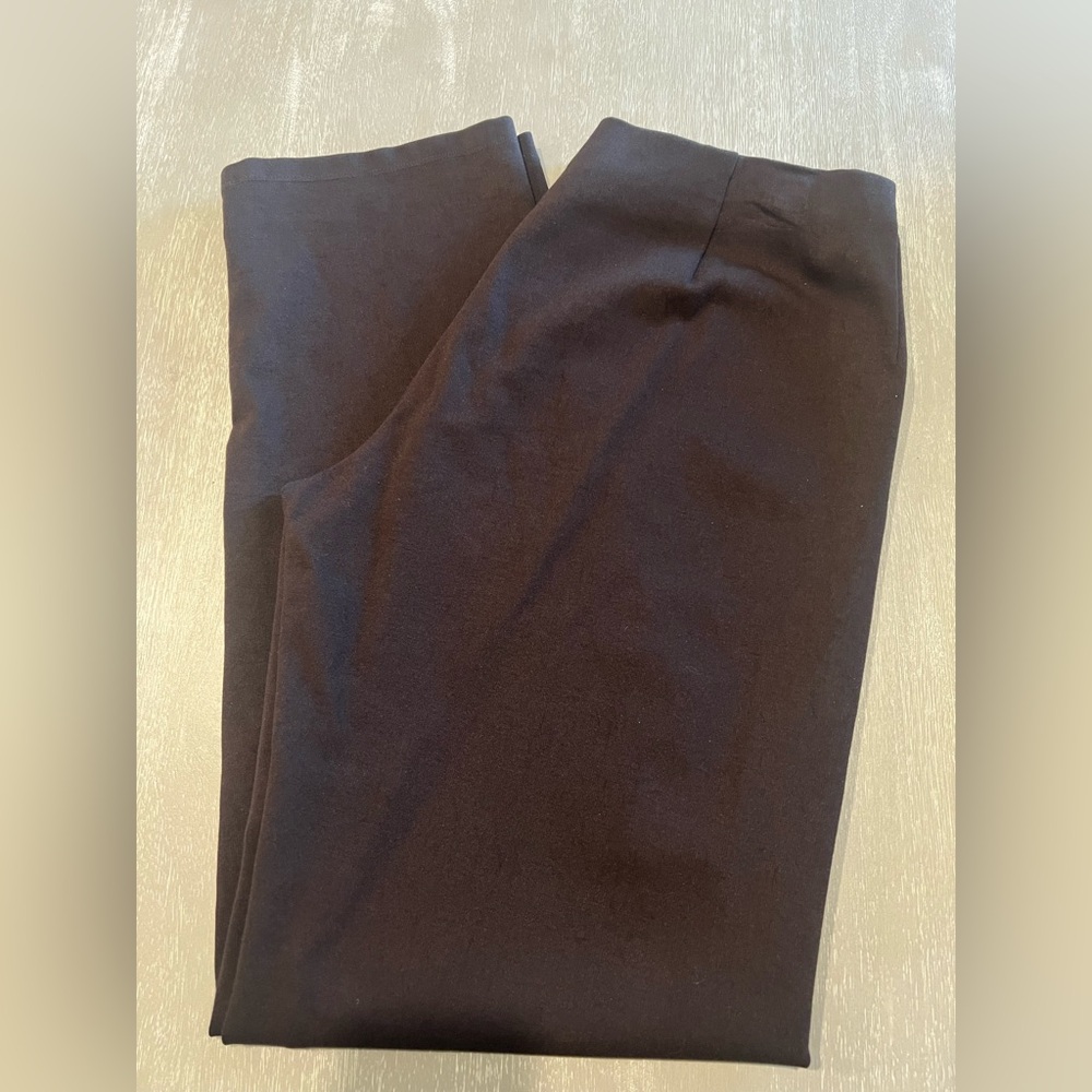 Eileen Fisher medium dark brown pull on pants size Medium